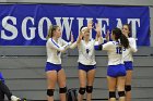 Volleyball vs Emerson  Wheaton College Women's Volleyball vs Emerson College. - Photo by Keith Nordstrom : Wheaton, Volleyball, VB2019